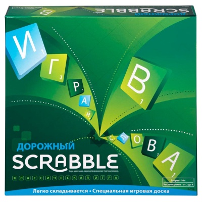 Настольная игра Скраббл дорожный Mattel CJT18